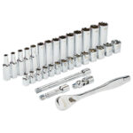 Ratschen- und Steckschlüsseleinsatz Set 3/8" metrisch – Bild 2