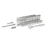 Ratschen- und Steckschlüsseleinsatz Set 3/8" imperial & metrisch – Bild 2