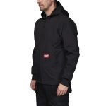 FREEFLEX Softshell Kapuzen-Jacke schwarz – Bild 2